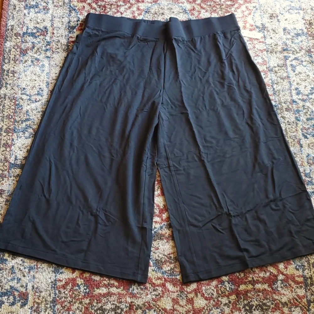 Daily Ritual Women's Supersoft Terry Relaxed-Fit Culotte Pant Size XXL - Picture 2 of 3